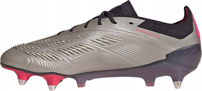 Këpucë futbolli Adidas Predator 24 Elite, për fusha të buta, argjendi