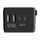 Adapter udhëtimi BlitzWolf BW-TA1, 4 në 1, 2x USB USB-C PD 20W, i zi