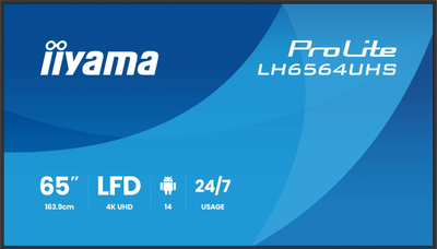 Ekran digital signage Iiyama LH6564UHS-B1AG, 65\", 4K Ultra HD, i zi