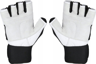 Фитнес ракавици Mittens HMS RST04, кожа, со потпора за зглоб, црни