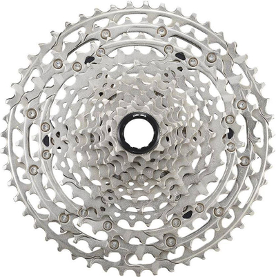 Kasetë biçiklete Shimano Deore CS-M6100, 12 marshe, 10-51T, ngjyrë argjendtë