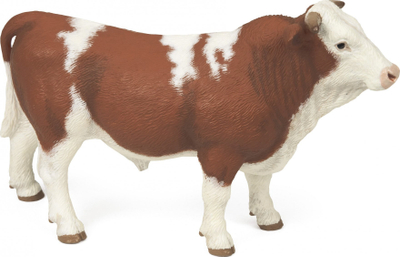 Figurë lodër Papo Dem Simmental, plastikë, shumëngjyrëshe