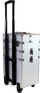 Valixhe kozmetike CA19 Trunk, 3 në 1, me rrota, 61x36x25 cm, argjendi