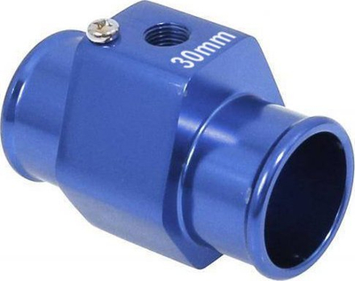 Adapter sensor temperature uji Depo 30mm, fije 1/8 NPT, argjendtë