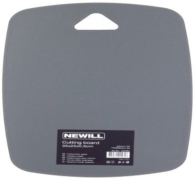 Dërrasë prerje Newill 35 x 25 cm, plastike, gri e errët