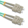 Kabllo optike Qoltec Patch SC UPC SC UPC, multimode OM4 duplex, 2 m, jeshile