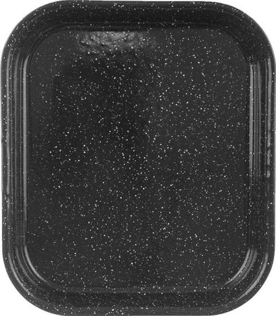 Tavë pjekjeje email, 29.5x25.5x4.5 cm, kundër ngjitjes, e zezë