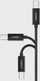 Kabllo Ugreen USB-B me USB-C, 1 m, 480 Mbps, e zezë