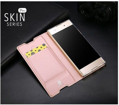 Mbulesë magnetike Dux Ducis Premium për Sony Xperia XA1, nga material ekologjik, rose gold