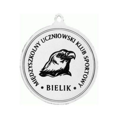 Medal sportive Victoria Sport RMI, çelik, 45mm, argjend