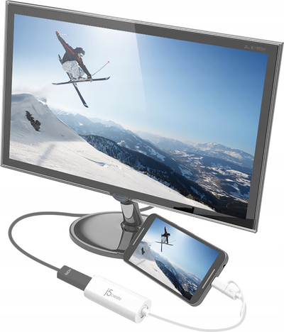 Adapter USB j5create JUA560, Android USB në HDMI, 60 Hz, i bardhë