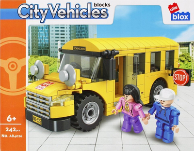 Kubëza ndërtimi Alleblox City Vehicles City Bus, 242 copa, shumëngjyrëshe