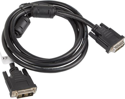 Kabllor Lanberg DVI-D - DVI-D, 1.8m, e zezë