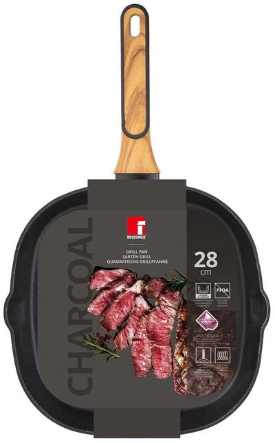 Тава скара Bergner Multiclad BG-56041, 28 cm, charcoal