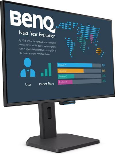 Монитор BenQ, 27\", FHD 1080p, USB C, црн