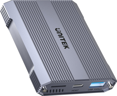 Lexues kartash Unitek CFexpress SD microSD, USB A 10 Gbps, HUB, gri