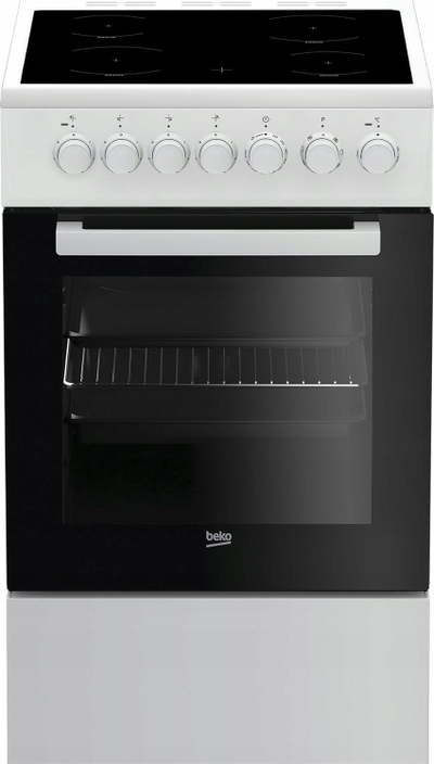 Shporet elektrik Beko FSM57100GW, me pllaka qeramike, 55L, i bardhë