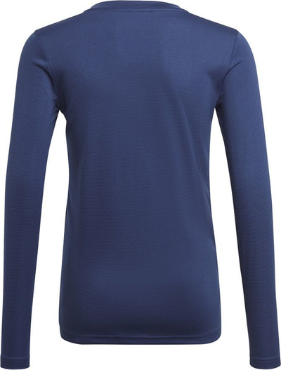 Bluzë sportive për kalamaj adidas Team Base Tee Jr GN5712, me mëngë të gjata, AEROREADY, blu navy