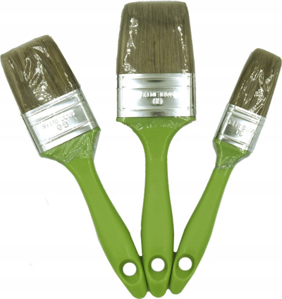 Сет четки Schuller Glaze 3 парчиња, за боја и glaze, повеќебојни