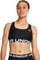 Bust sportiv Under Armour W 1383544, mbështetje mesatare, HeatGear, i zi