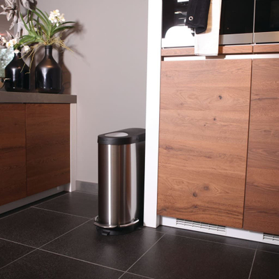 Kosh plehrash Eko 31050062, 40L, me pedale, inox argjendtë