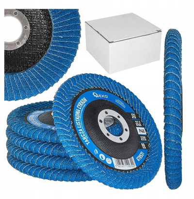 Set disqe gërryese flap GEKO, P40, 125mm, blu