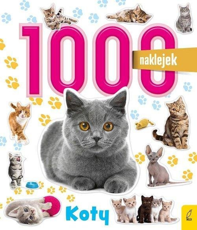 Libër me ngjitëse 1000 Stickers Cats, 1000 ngjitëse, për kalamaj, shumëngjyrësh