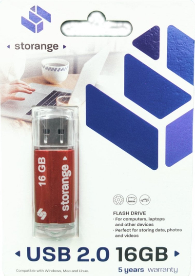 USB Storange STP34, 16GB, USB 2.0, e bardh