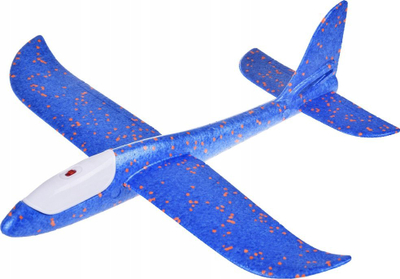 Avion lodër Light ZA4984, planor prej stiropori, me drita LED, shumëngjyrësh