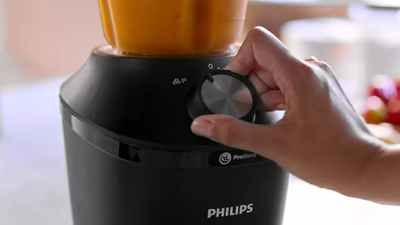 Blender me gotë Philips HR2291/01, 600W, 1.25L, i zi
