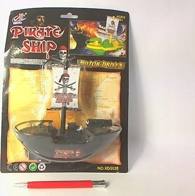 Lodër anije piratësh Mega Creative XD3028, me bateri, shumëngjyrëshe