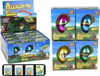 Играчка јајце алигатор Growing Alligator Crocodile Egg, 6cm, шарено