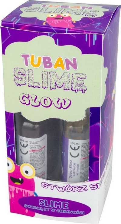 Set slime TUBAN DIY Super Slime Glow in the Dark, që ndriçon në errësirë, për kalamaj