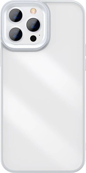 Kapak telefoni Baseus Crystal për iPhone 13 Pro, TPU PC, gri