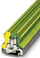 Terminal tokëzimi Phoenix Contact USLKG 2,5 N, 5.2mm, për shina NS 35 NS 32, jeshile verdhë