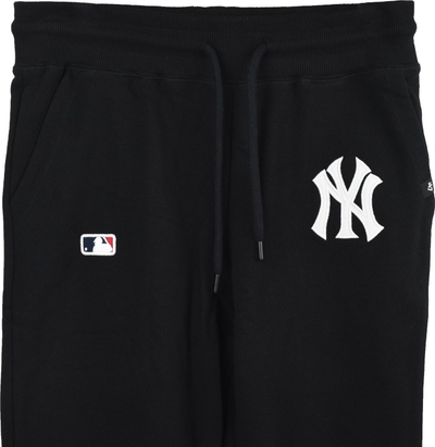 Pantallona sportive 47Brand New York Yankees, me llastik, pambuk, të zeza