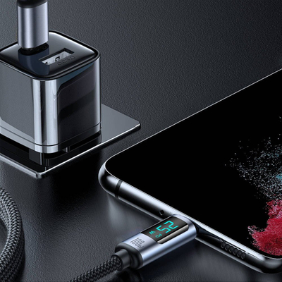 Kabllo USB Joyroom S-CC100A16, USB-C në USB-C, 1.2m, 100W, e zezë