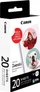 Letër fotografike Canon Zoemini ZINK, sticker rreth 3.3cm, 20 fletë, e bardhë