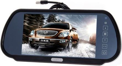 Monitor-pasqyrë NVOX NW701M, 7", 2x AV, i zi