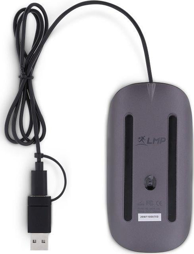 Maus LMP Easy, me kabllo, USB, USB-C, i zi dhe i hirt