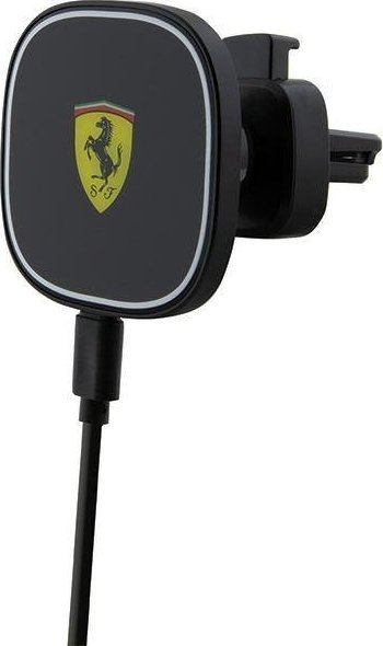 Mbajtëse magnetike për makinë Ferrari MagSafe 2023, karikim wireless 15W, USB C, e zezë