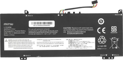 Bateri Mitsu L17C4PB0 L17M4PB0 për laptop enovo Yoga 530-14IKB
