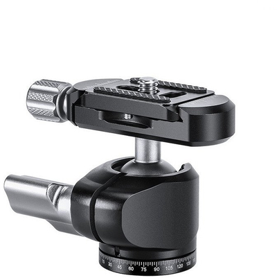 Kokë trekëmbëshi Leofoto LH-22 mini ball head, QR Arca, vidë 1/4", e zezë
