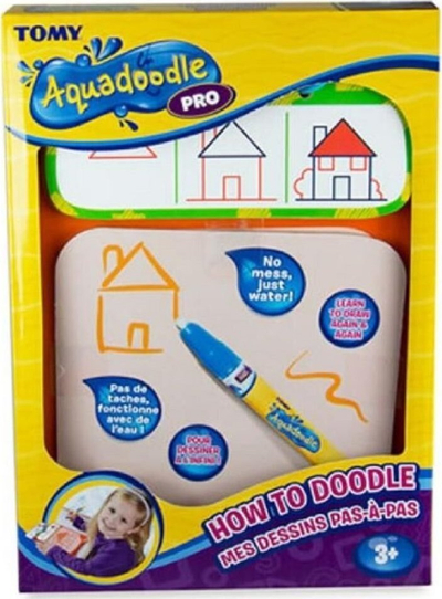 Bllok vizatimi me ujë Tomy Aquadoodle Pro How to Doodle, lodër edukative për kalamaj 3+