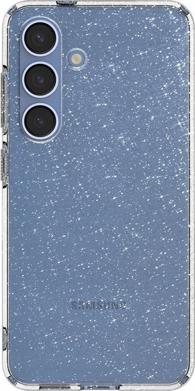 Kapak telefoni Spigen Liquid Crystal Glitter, për Galaxy S25, transparent me shkëlqim