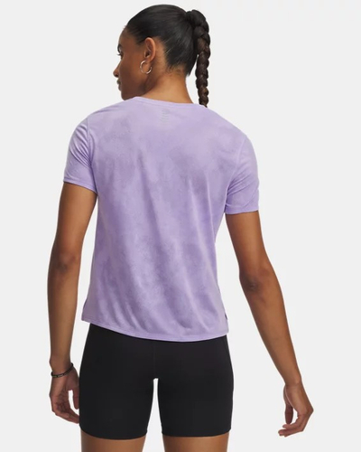 Bluzë sport Under Armour Launch Jacquard, mëngë të shkurtra, reflektuese, transparencë, për femra, madhësia L