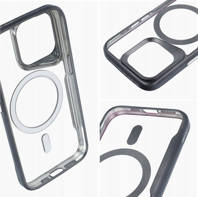 Mbrojtëse telefoni Ergofit Newzone për iPhone 15 Pro Max, MagSafe, e zezë