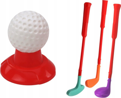 Set mini golf për kalamaj, me karrocë me rrota, shumëngjyrësh