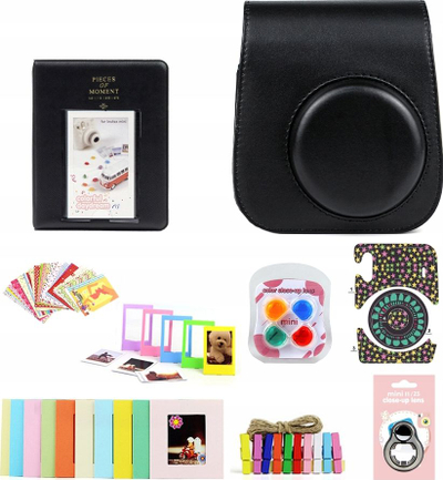 Set aksesorësh LoveInstant 8-n-1 për Instax Mini 11, i zi