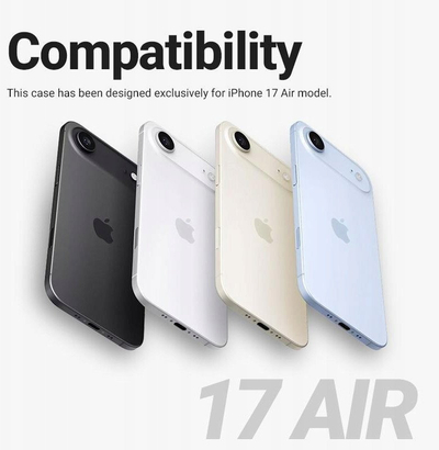 Kapak telefoni Crong Clear MAG Cover, MagSafe, për iPhone Air, transparent